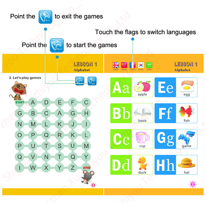 Talking Speaking Pen with English Sound Books